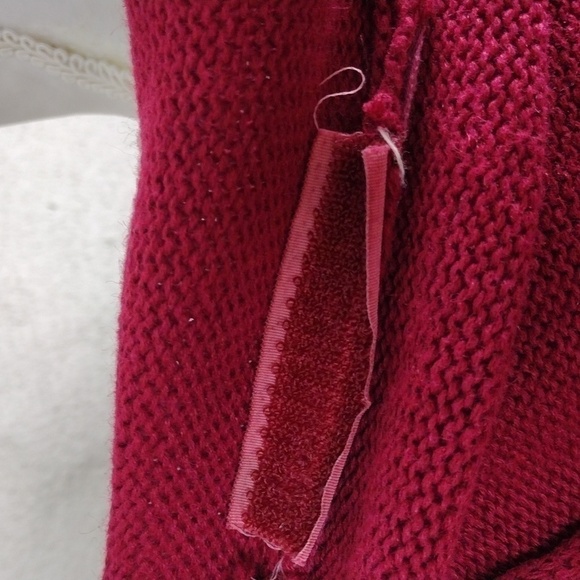 Leon Levin Hand Loomed Red Plaid Dog Applique Crew Neck Pullover Sweater Top - Picture 15 of 16